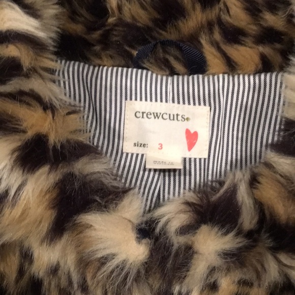 Crewcuts Faux Fur Leopard Print Coat - Picture 4 of 5